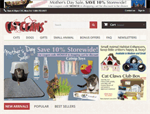 Tablet Screenshot of catclaws.com